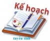 Kế hoạch tuyển sinh vào lớp 6 năm học 2021 - 2022
