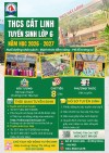 TRƯỜNG THCS CÁT LINH TUYỂN SINH LỚP 6 NĂM HỌC 2026 – 2027