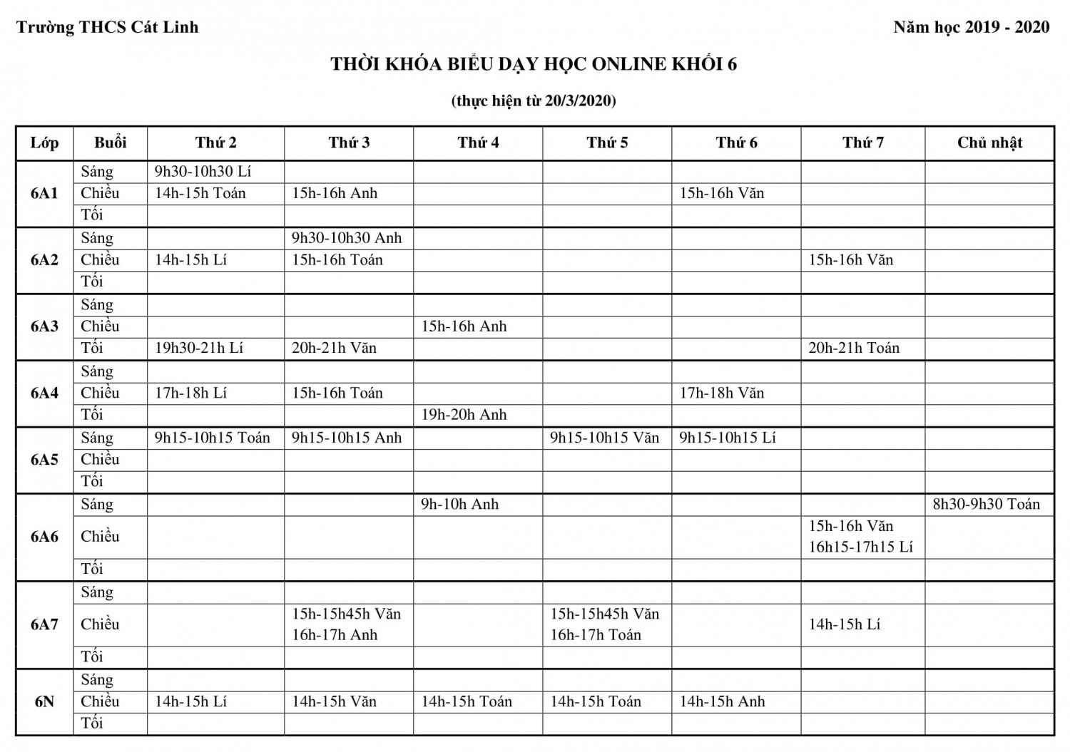 tkb day hoc online k6 1 1