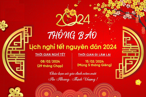 Lịch nghỉ Tết Nguyên Đán Giáp Thìn năm 2024