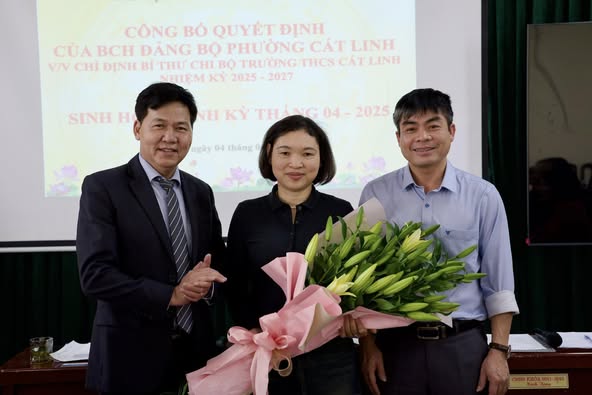 TRƯỜNG THCS CÁT LINH SINH HOẠT CHI BỘ THÁNG 4/2025